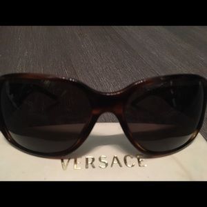 Versace tortoise frame sunglasses